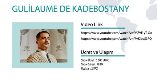 Gulilaume De Kadebostany manager, Gulilaume De Kadebostany menejeri, Gulilaume De Kadebostany menajeri, Gulilaume De Kadebostany contact, Gulilaume De Kadebostany iletişimi, Gulilaume De Kadebostany iletişim, Gulilaume De Kadebostany websitesi